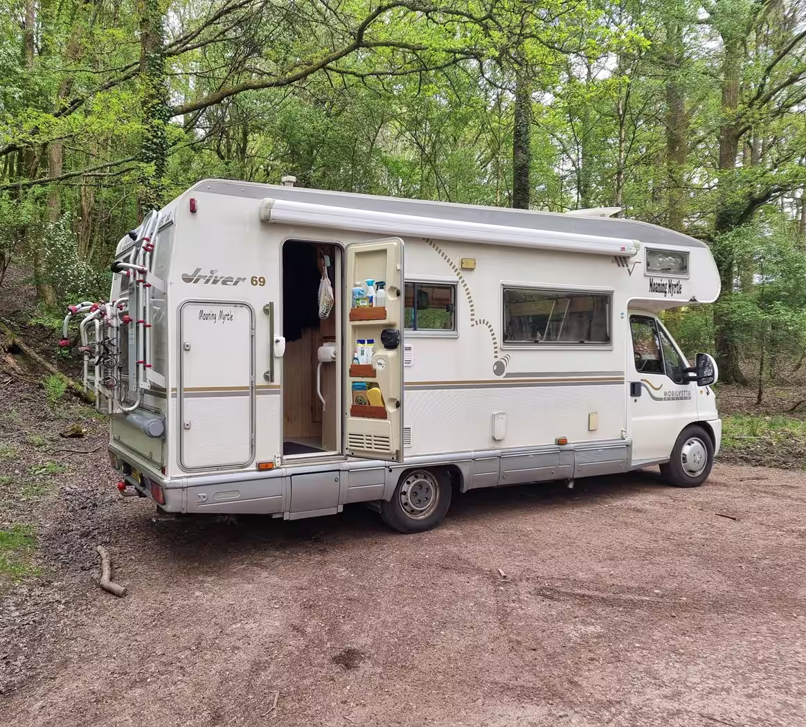 Motorhome in the Forest of Dean